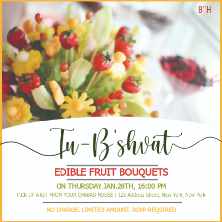 Tu B'Shvat Fruit Bouquet Social Media