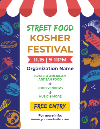 Kosher food festival flyer