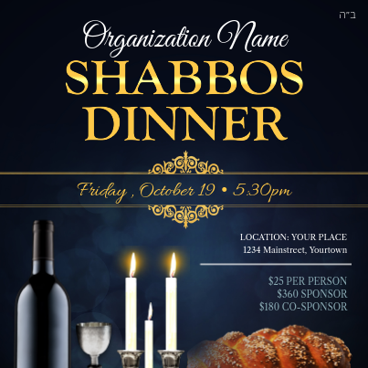 Shabbos dinner social media