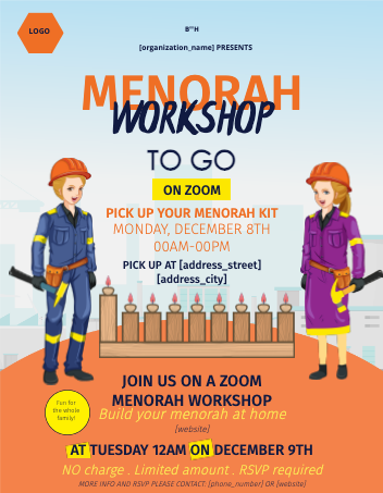 Menorah Workshop To Go Home Depot Orange