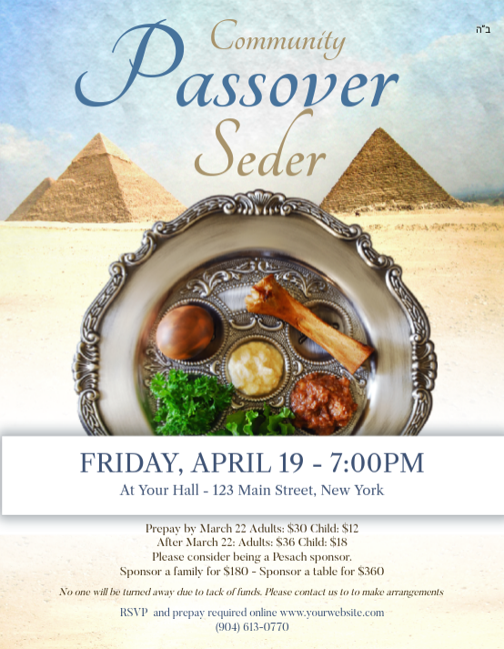 Passover Seder 5 Flyer