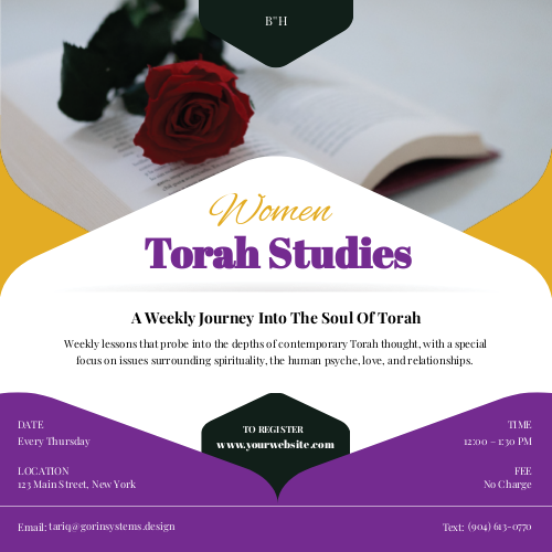Women Torah Studies - Pink Social Media