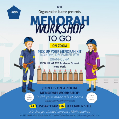 Menorah Workshop Lowes Social Media