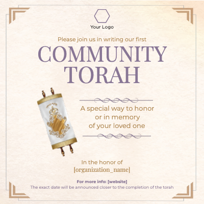 Torah Siyum Light Social Media