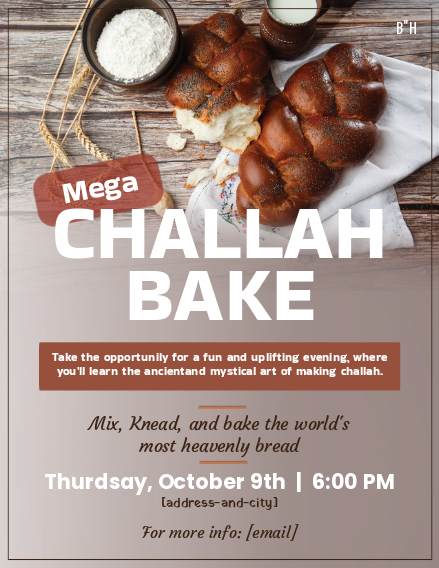 Challah Bake 4 Flyer