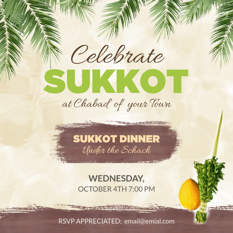 Celebrate Sukkot Social Media