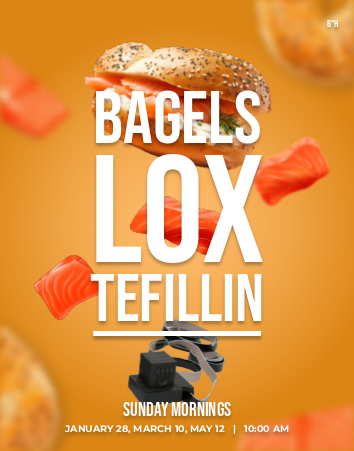 Bagels & Tefillin Flyer