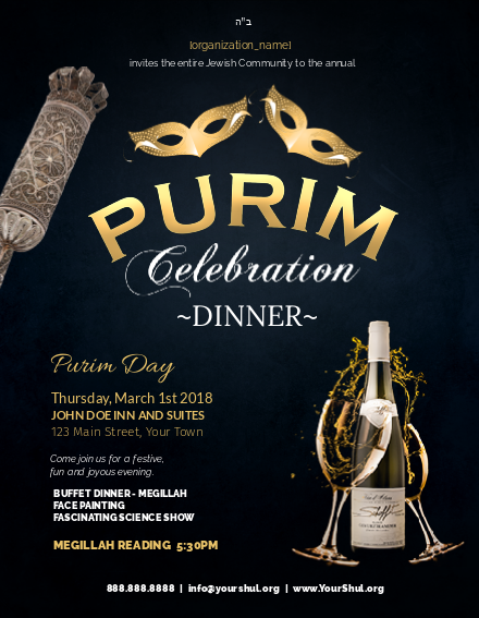 Purim Celebration  2 Flyer