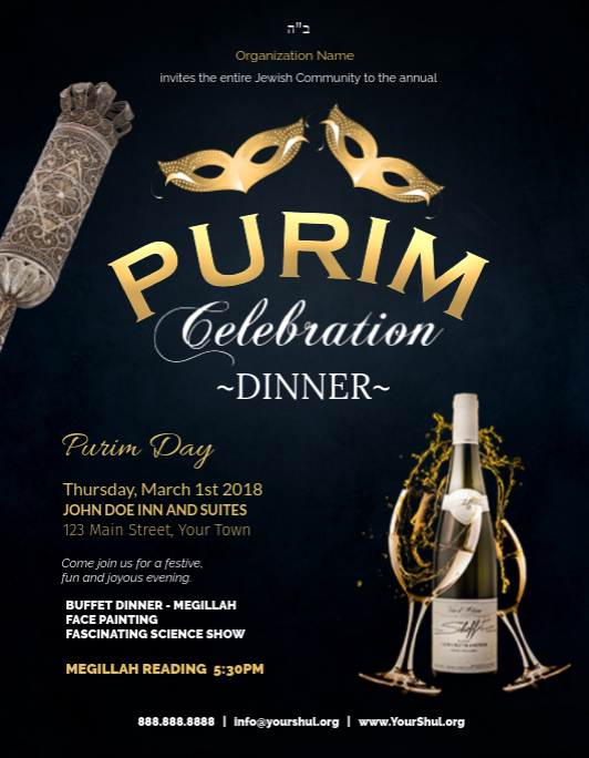 Purim Celebration  2 Flyer