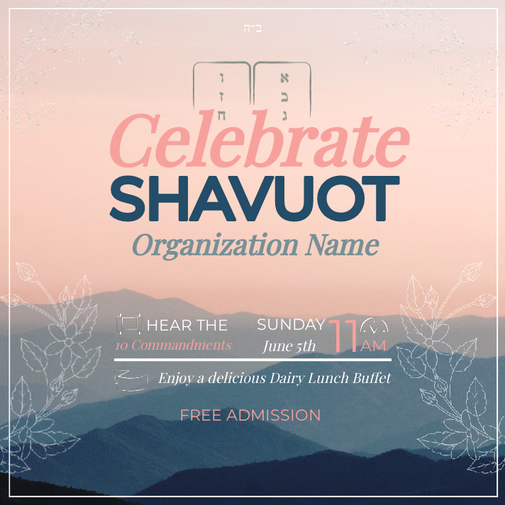 Celebrate Shavuos 1 Social Media