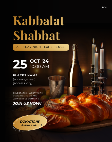 Kabbalat Shabbat 2 Flyer