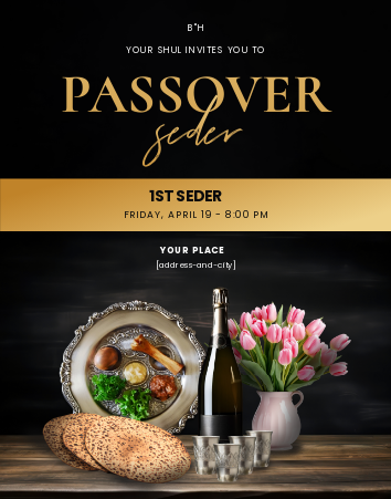 Pesach Seder 1 Flyer