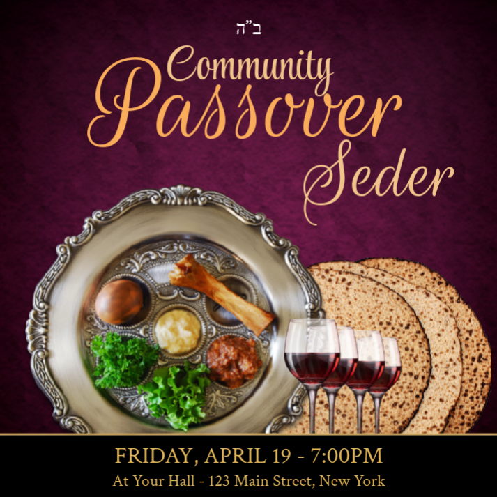 Passover Seder 4 Social Media