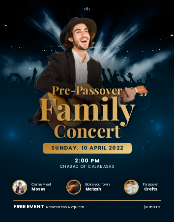Pre Passover concert Flyer 