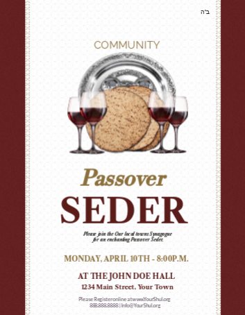 Passover Seder 3 Flyer