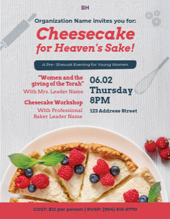 Cheesecake Bake 2 Flyer 