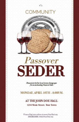 Passover Seder 3 Postcard Front