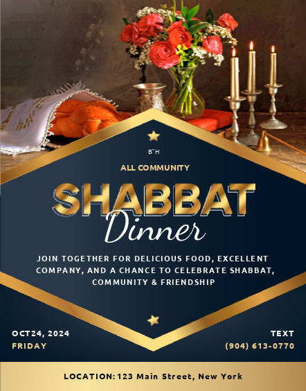 Shabbat Dinner #2 - Flyer