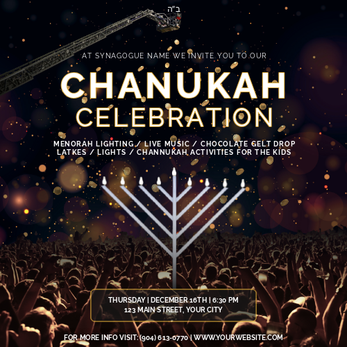 Chanukah Celebration Social Media