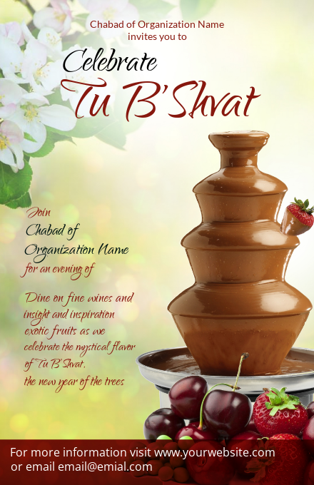 Celebrate Tu B Shvat 2 Postcard Front