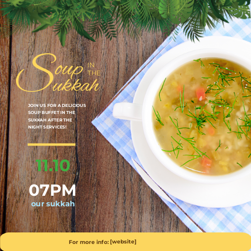 Soup in the sukkah social media 