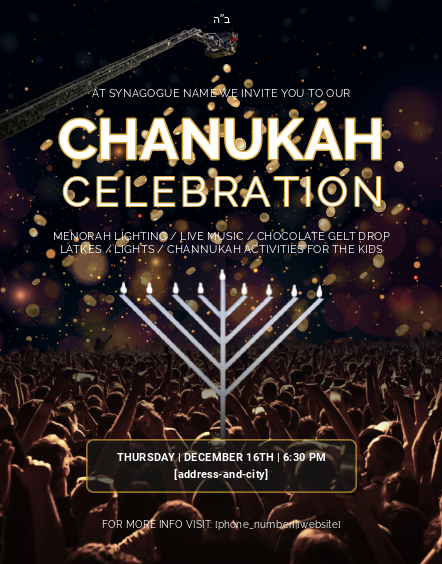 Chanukah Celebration Flyer