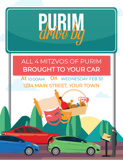 Mitzvos Purim By Drive Flyer