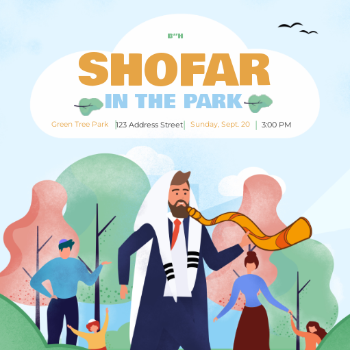 Shofar in the park social media