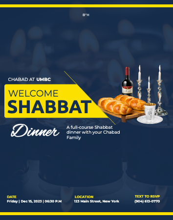 Welcome Shabbat -  Flyer