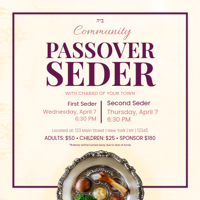 Passover Seder 6 Social Media