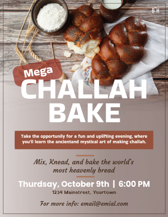 Challah Bake 4 Flyer