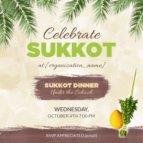 Celebrate Sukkot Social Media