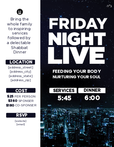Friday Night Live New Flyer