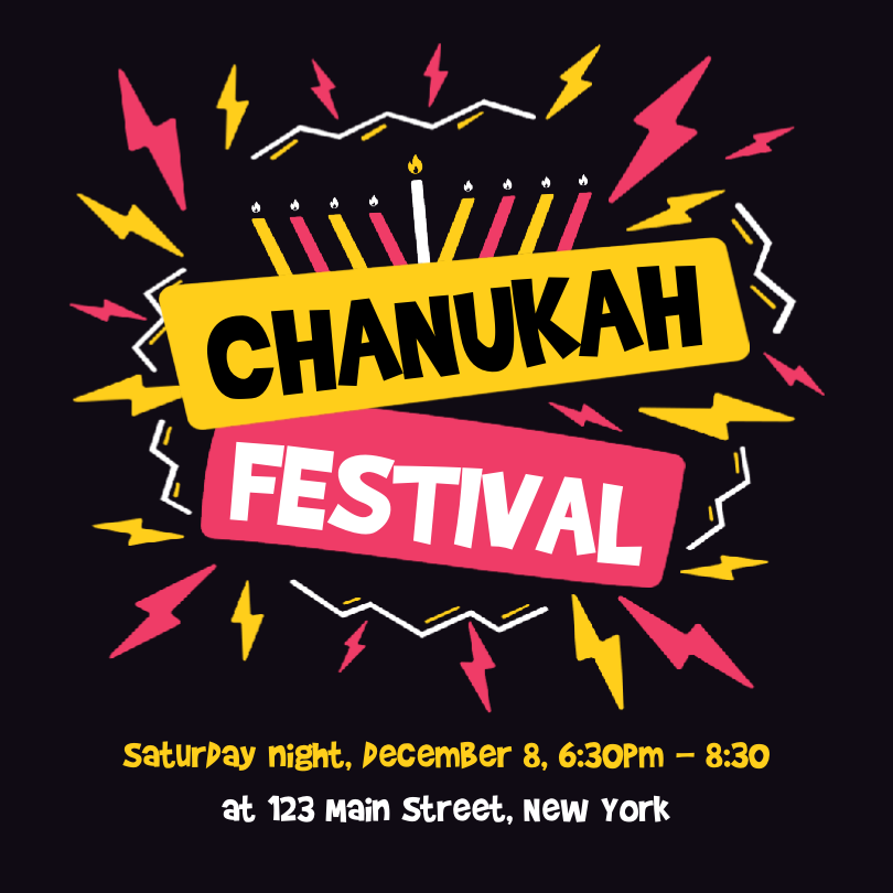 Chanukah Festival Social Media
