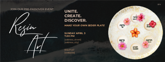 Resin Passover Seder Plate Web Banner