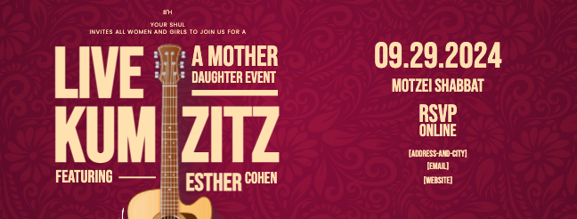 Mother Daughter Kumzitz Web Banner