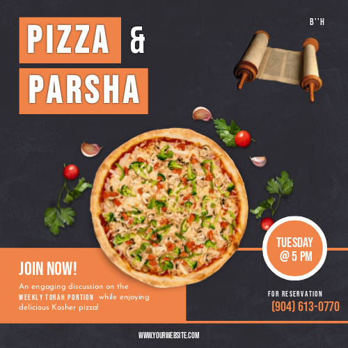 Pizza and Parsha - Social Media 
