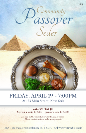 Passover Seder 5 Postcard Front