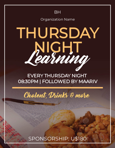 Thursday Night Learning Flyer