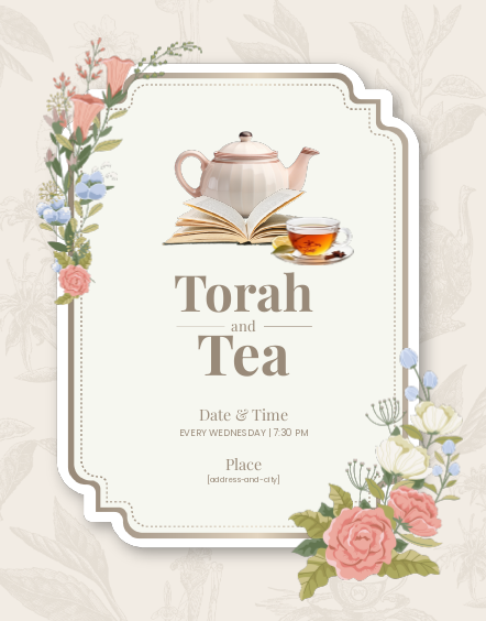 Torah & Tea Flyer